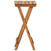 vidaXL Plant Stand Brown Solid Acacia Wood 11.8x11.8x26.4 in Foldable