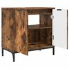 vidaXL Bathroom Sink Cabinet with Door Smoked oak 60.5 x 33.5 x 61 cm