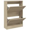 vidaXL Shoe Cabinet Sonoma Oak Engineered Wood Small Shoe Cabinet