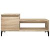 vidaXL Coffee Table Sonoma Oak Engineered wood, Metal Medium