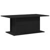 vidaXL Coffee Table Black Oak 40.16 x 21.85 x 15.75 in Engineered Wood