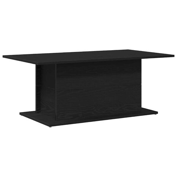vidaXL Coffee Table Black Oak 40.16 x 21.85 x 15.75 in Engineered Wood
