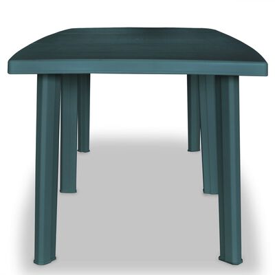 vidaXL Patio Table Green 82.7"x37.8"x28.3" Plastic