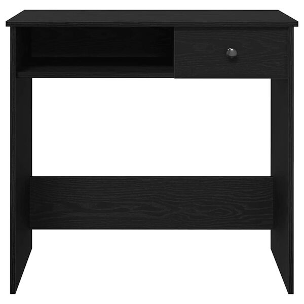 vidaXL Desk Black Engineered wood 31.5 in x 15.7 in x 29.5 in Desk