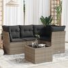 vidaXL Garden Sofa Set Grey