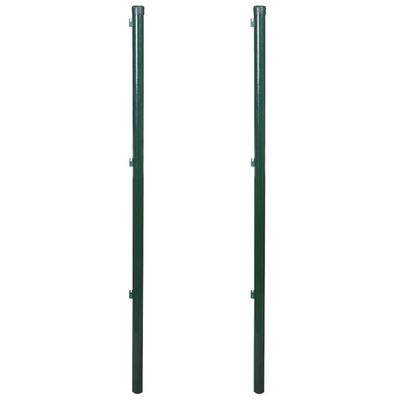 vidaXL Fence Posts 2 pcs 45.3"