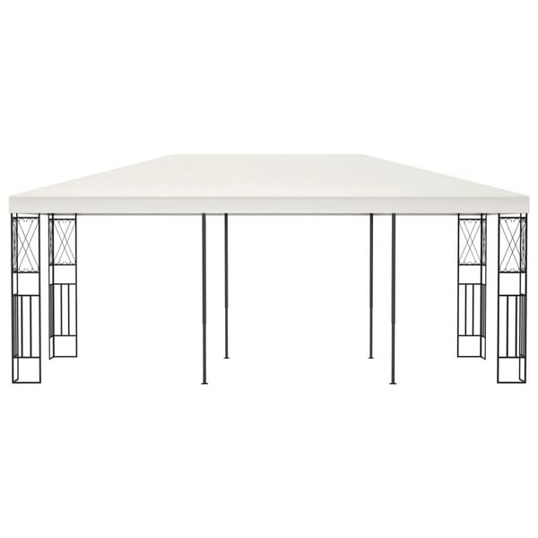 vidaXL Gazebo Cream Polyester Large Durable Gazebo Rectangular