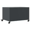 vidaXL Coffee Table Anthracite Cold-rolled steel 26.8x19.7x17.1 in