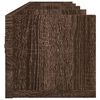 vidaXL Wall Cabinets Set of 2 Brown Oak Engineered wood 39 x 7 x 6.5 in