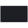 vidaXL Kitchen Backsplash Black 39.4"x23.6" Tempered Glass