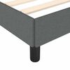 vidaXL Bed Frame Dark Gray Polyester fabric, plywood, engineered wood
