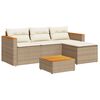 vidaXL Garden Sofa Set Beige and Brown