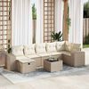 vidaXL Garden Sofa Set Beige, Cream White