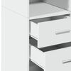 vidaXL Highboard White Engineered Wood Medium Highboard Rectangular