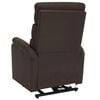 vidaXL Power Lift Massage Recliner Brown Fabric