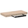vidaXL Floating Shelf Set of 2 Oak Engineered wood with oak veneer