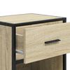 vidaXL Bedside Cabinet Sonoma Oak Engineered Wood, Steel