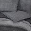 vidaXL Duvet Cover Set Set of 2 Dark Grey 100% Cotton 102.4x86.6 in