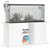 vidaXL Aquarium Stand White Engineered wood Stand Rectangular Modern