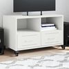 vidaXL TV Cabinet White Cold-rolled steel Medium TV Cabinet