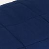 vidaXL Weighted Blanket Blue Cotton and Polyester with Glass Beads