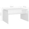 vidaXL Coffee Table High gloss white Engineered wood Medium Durable