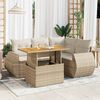 vidaXL Garden Sofa Set Beige