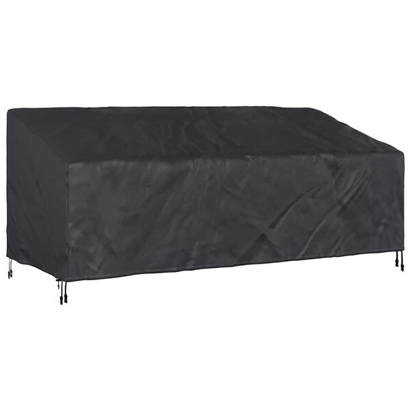 vidaXL Garden Bench Cover Black 220 x 100 x 89 cm 420D oxford fabric
