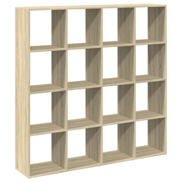 vidaXL Book Cabinet Sonoma Oak Engineered wood Large Book Cabinet