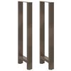 vidaXL Coffee Table Leg Set of 2 Natural steel Powder-coated steel