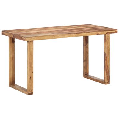 vidaXL Dining Table 55.1"x27.6"x29.9" Solid Sheesham Wood