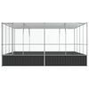 vidaXL Aviary Silver Galvanized steel Large Durable Aviary