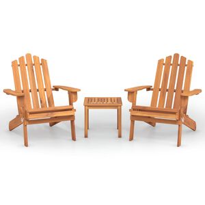 vidaXL Garden Lounge Set Natural wood Solid Acacia wood Two Chairs