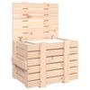 vidaXL Storage Box Natural Pine Solid Pine Wood