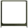 vidaXL Firewood Rack Olive Green 35.4x11.0x35.4" Cold-rolled steel