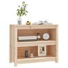 vidaXL Book Cabinet Natural Wood Solid Pine Wood (Untreated) Medium