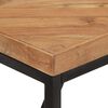 vidaXL Dining Table Natural wood, Black