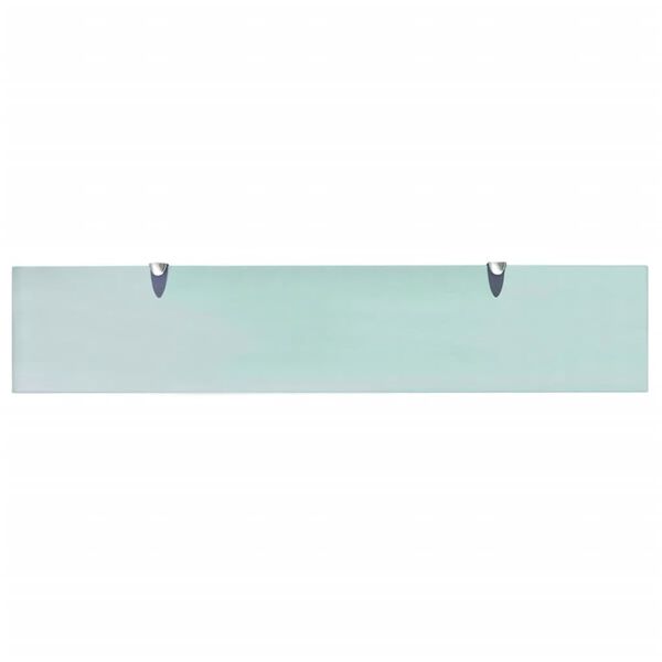 vidaXL Floating Shelf Clear Tempered Safety Glass 39.4x7.9 in