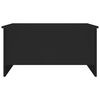 vidaXL Coffee Table Black Engineered wood Coffee Table Rectangular
