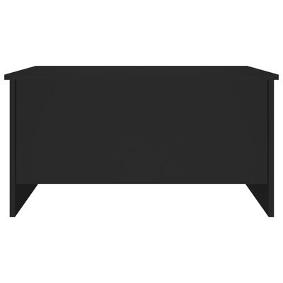 vidaXL Coffee Table Black 31.5"x21.9"x16.3" Engineered Wood
