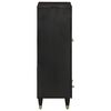 vidaXL Highboard Black Solid Mango Wood Medium Highboard Rectangular