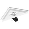 vidaXL Shower Drain with 2-in-1 Cover 9.8x9.8" Stainless Steel
