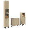vidaXL Bathroom Furniture Set Sonoma oak Engineered wood, Iron Standard