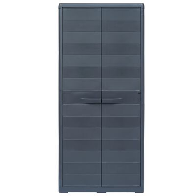 vidaXL Garden Storage Cabinet XL 30.7"x18.1"x68.9" Plastic