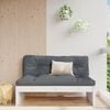 vidaXL Garden Middle Sofa White Solid Pine Wood 47.2x31.5 in Modular