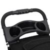 vidaXL Dog Stroller Black 300D Oxford Fabric, Steel 31.5 x 18.1 x 38.6 in