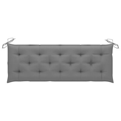vidaXL Cushion for Swing Chair Gray 59.1" Fabric