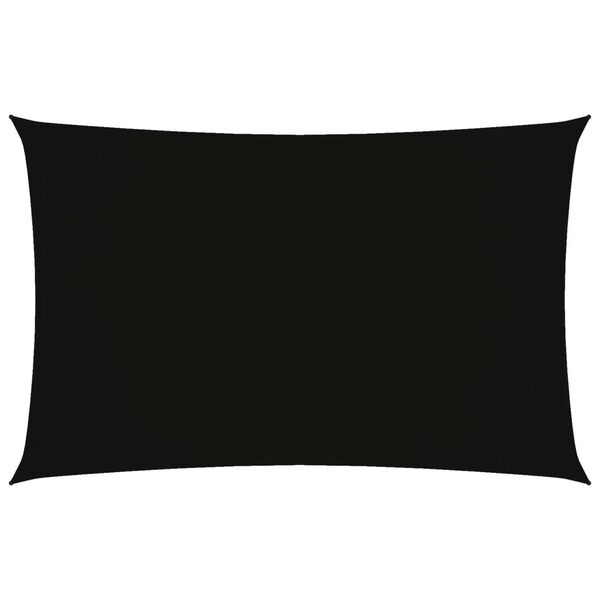 vidaXL Sunshade Sail Oxford Fabric Rectangular 6.6x14.8' Black