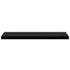 vidaXL Wall Shelf Set of 4 High gloss black Honeycomb MDF, Metal