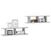 vidaXL Wall Shelf Set of 2 Concrete gray Engineered wood Medium